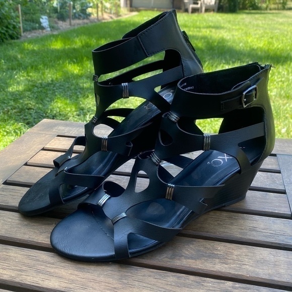 XOXO Women’s Sarabeth Ope Toe Casual Ankle Strap  Sandals Size 7.5 - Picture 2 of 6